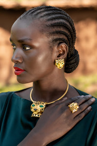 Leopard Head Ring