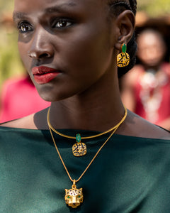 Leopard Pavé Earrings