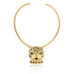 Leopard Head Necklace