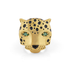 Leopard Head Ring