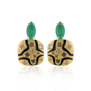 Leopard Pavé Earrings