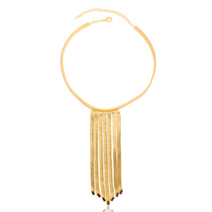 Chains Necklace -Black Onyx