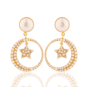 Moon & Star Earrings