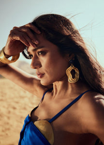 Dune Round Earrings