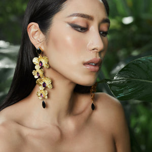 Orchidea Double Earrings - Boheme Sg